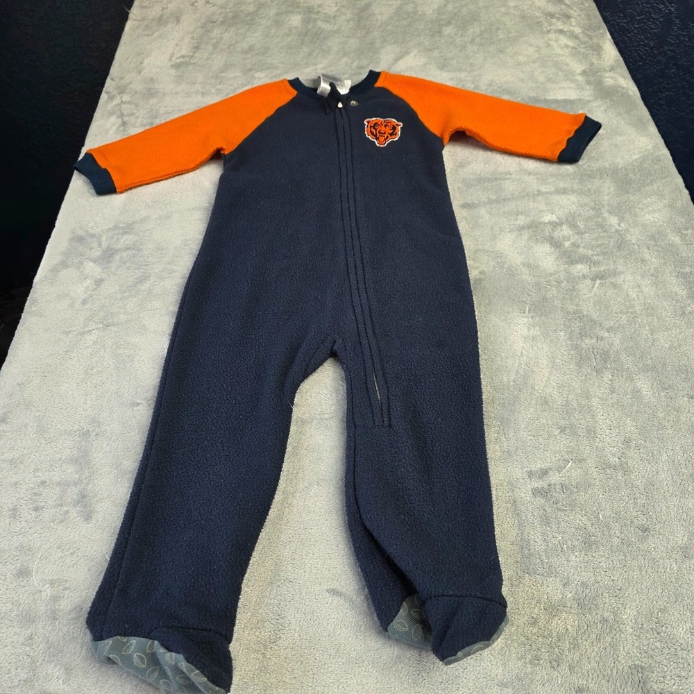 Chicago‎ Bears Baby Infant 1-Piece Footie Pajamas Size6-9 months